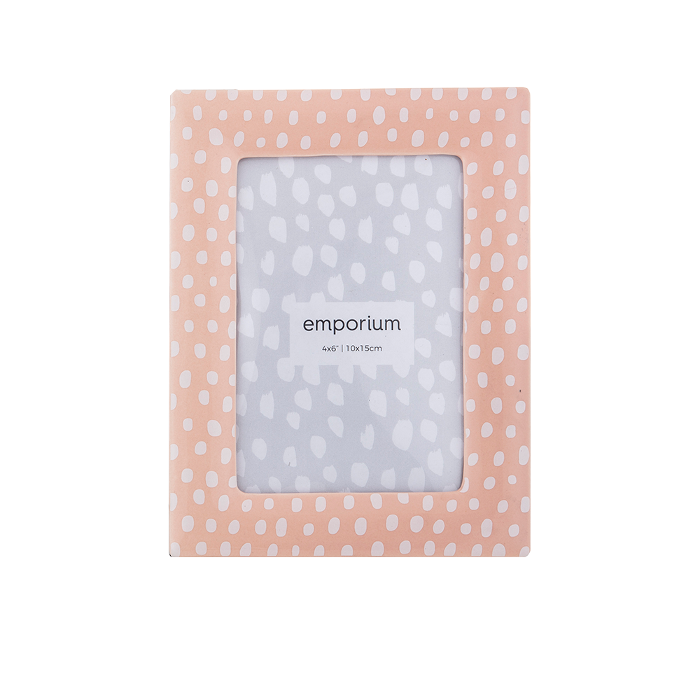 Emporium Ivy White/Pink 4x6" Photo Frame
