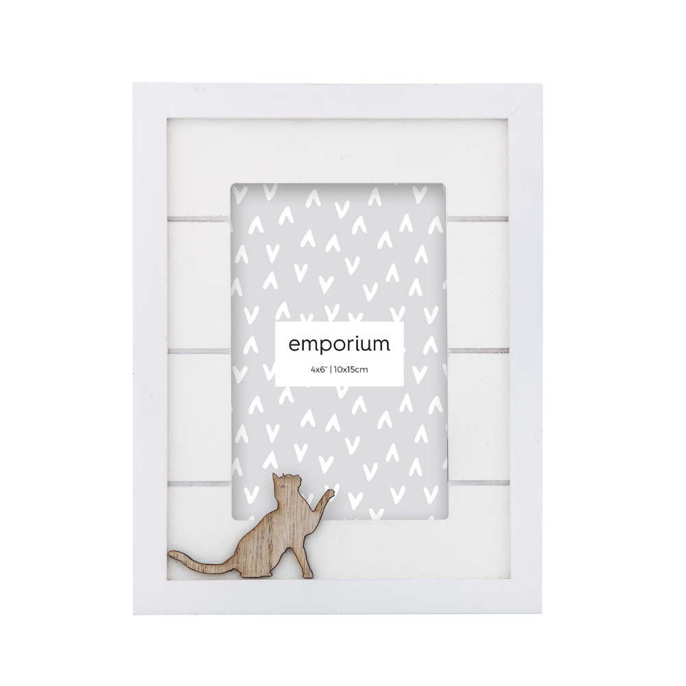 Emporium Scruff & Meow 4x6" Photo Frame (Set of 2)