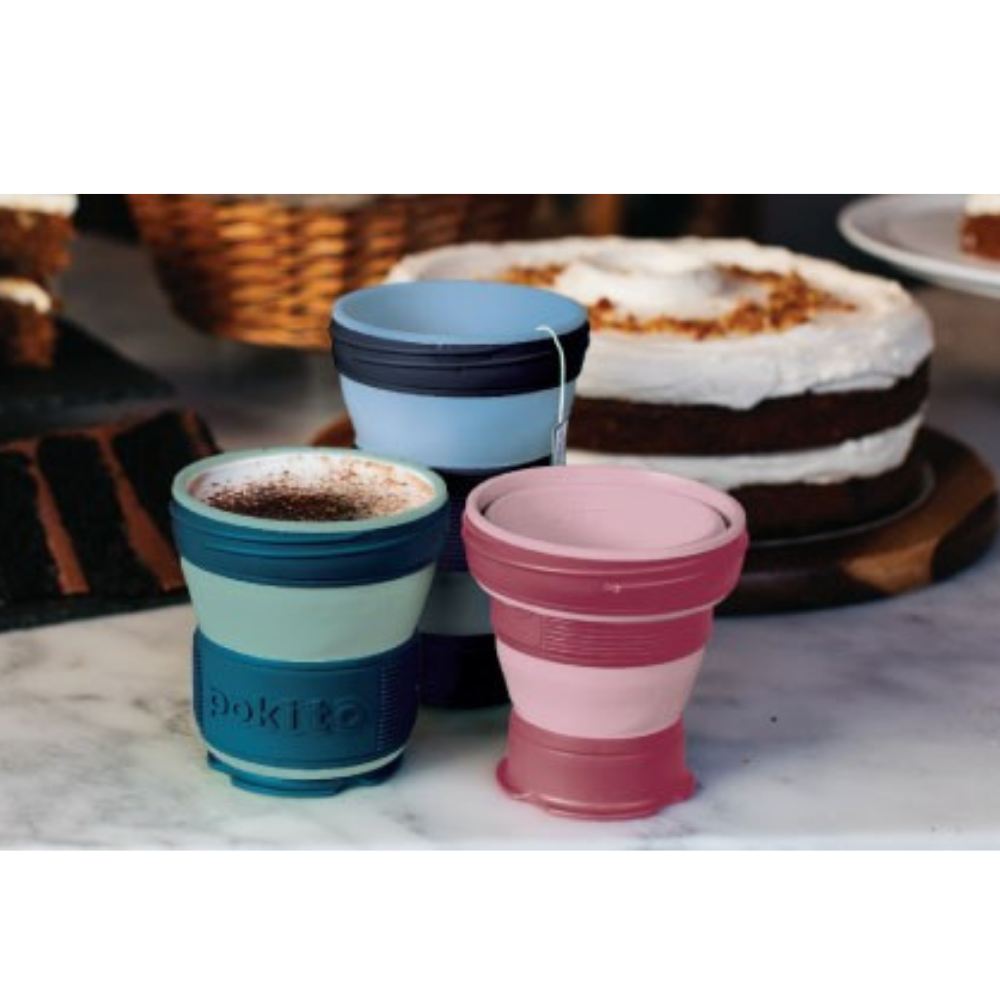 Pokito Reusable Pop Up Collapsible Reusable Travel Cup - Pink