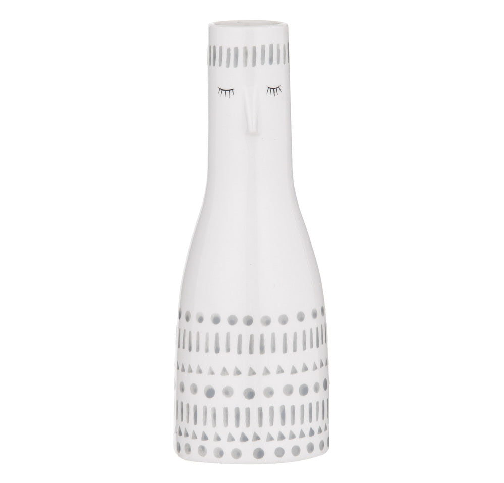 Emporium Coco Face Vase - Grey