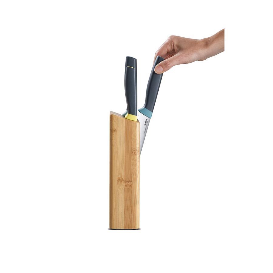 Joseph Joseph Elevate 5-piece Knife Set with Slimline Bamboo Block