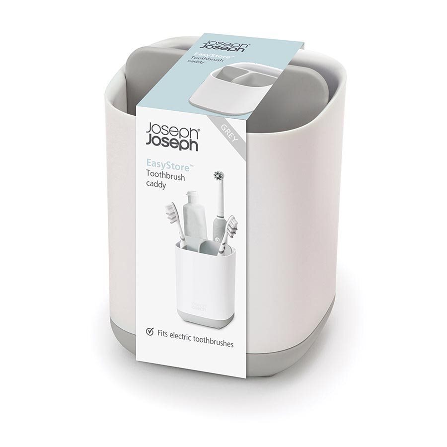 Joseph Joseph EasyStore Small Toothbrush Caddy Grey