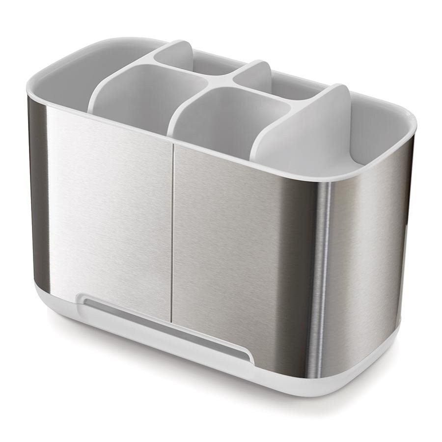 Joseph Joseph EasyStore Large Steel Toothbrush Caddy White