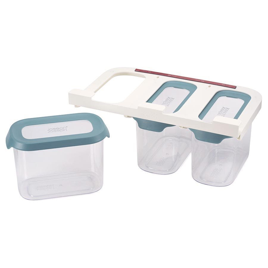 Joseph Joseph Cupboard Store Food Storage 3x1.3L Dark Opal