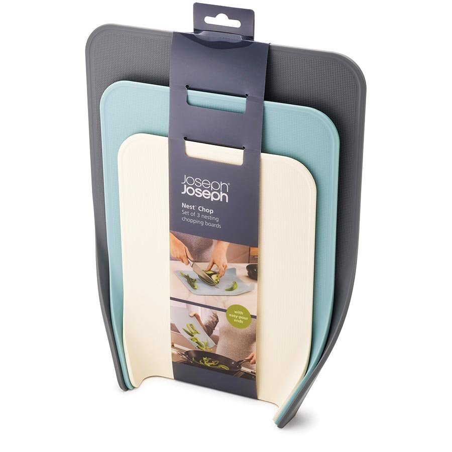 Joseph Joseph Nest Chop 3pc Chopping Board Set Opal