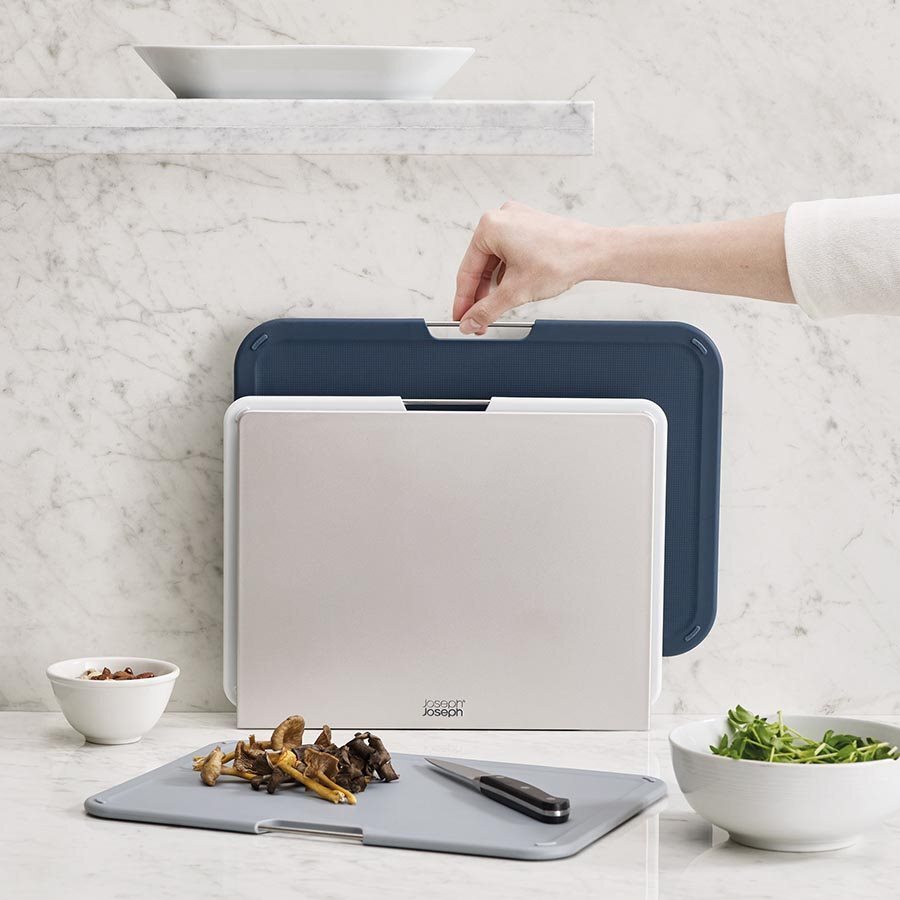 Joseph Joseph Nest 3-Piece Large Chopping Board Set - Grey