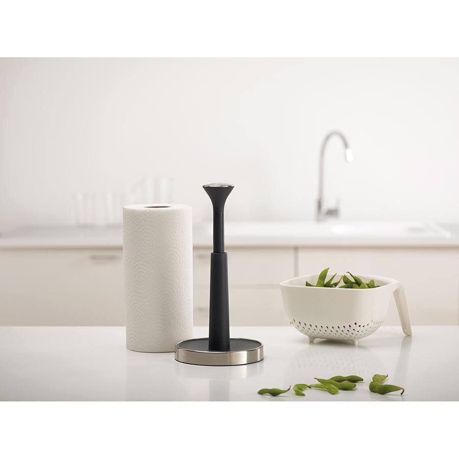 Joseph Joseph Push & Tear Kitchen Roll Holder Grey