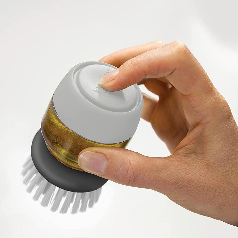 Joseph Joseph Palm Scrub Soap Dispensing Brush - Grey