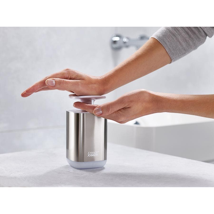 Joseph Joseph Presto Steel Soap Dispenser White