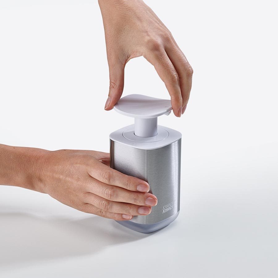 Joseph Joseph Presto Steel Soap Dispenser White