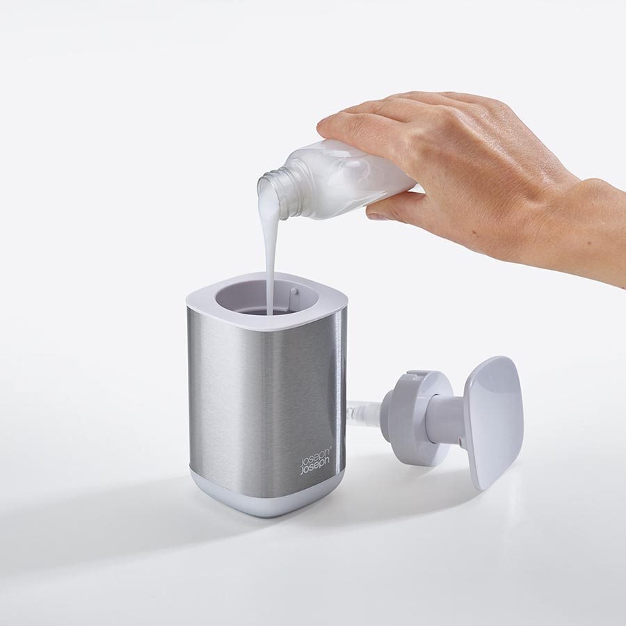 Joseph Joseph Presto Steel Soap Dispenser White