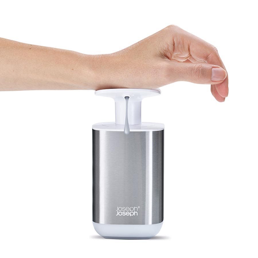 Joseph Joseph Presto Steel Soap Dispenser White