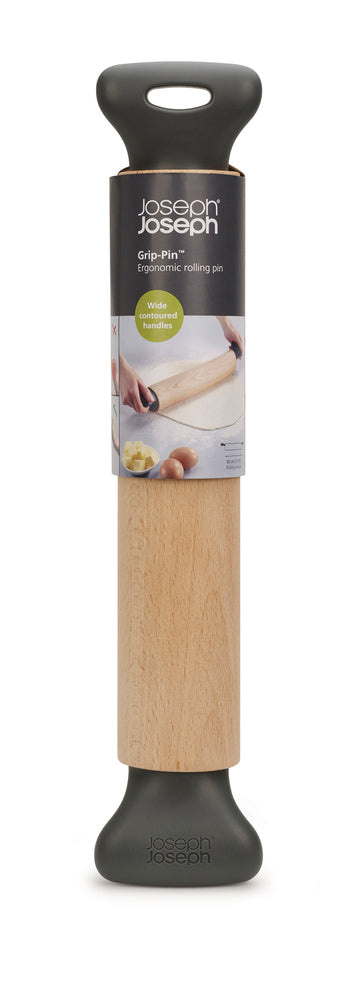 Joseph Joseph Grip Pin Ergonomic Rolling Pin Grey 30cm