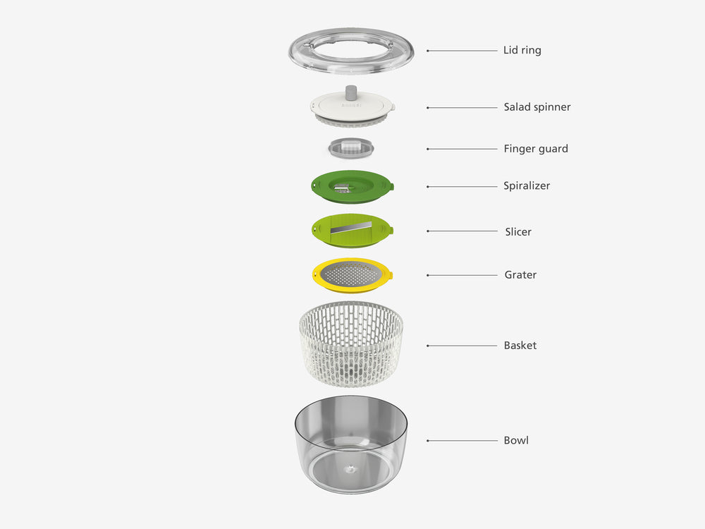Joseph Joseph Multi Prep Salad Preparation Set 4pce