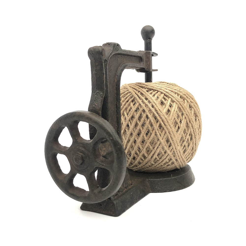 Vintage Cast Iron Sewing Machine Twine Dispenser