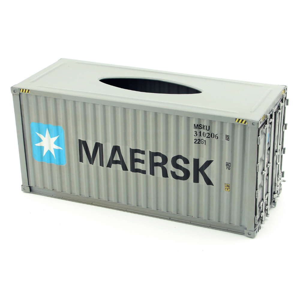 Maersk Diecast Metal Cargo Container Tissue Box