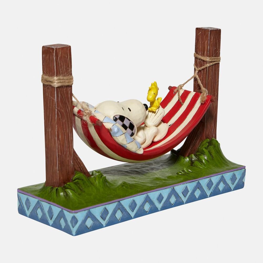 Peanuts by Jim Shore Snoopy Woodstock in Hammock