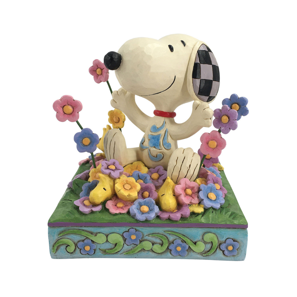 Peanuts by Jim Shore Snoopy in Flowers Figurine
