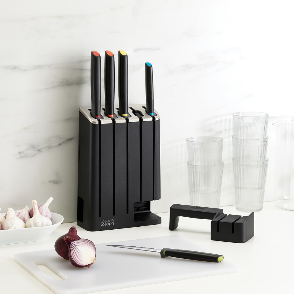 Joseph Joseph Elevate 5-piece SlimBlock Knife Set with Sharpener