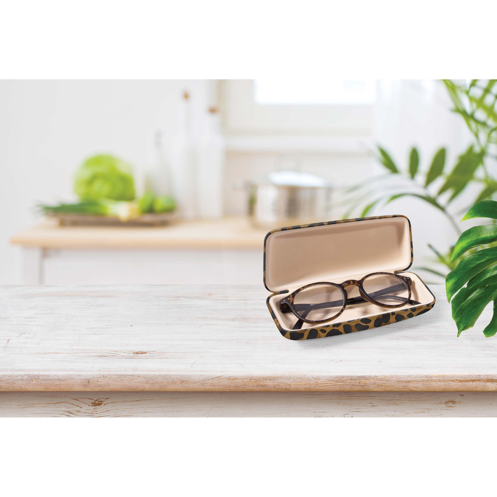 IS GIFT Glasses Case Animal Print Assorted