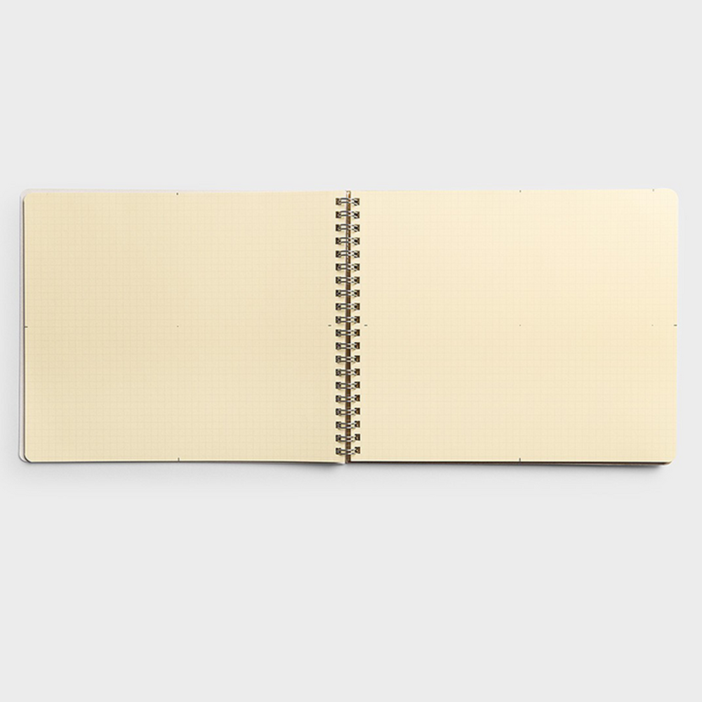 Delfonics Rollbahn Spiral Bound Landscape Notebook Desk - White