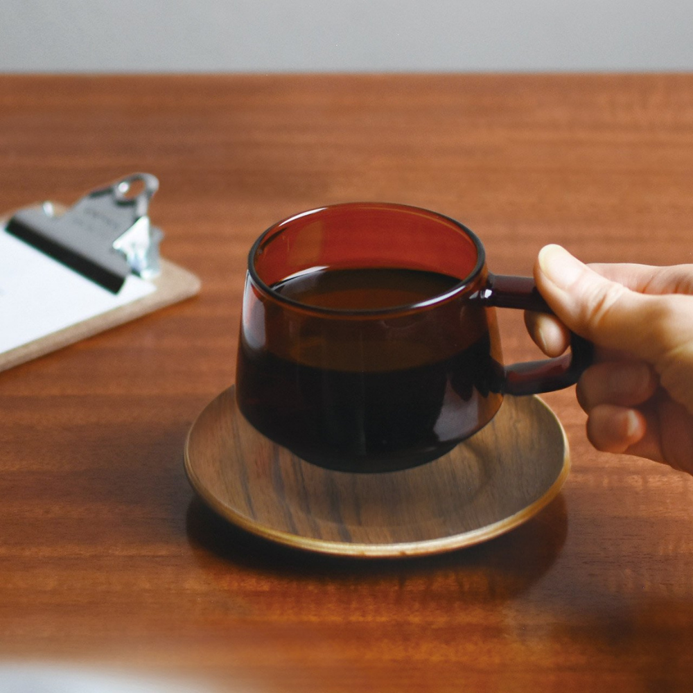 Kinto Sepia Cup & Saucer 270ml