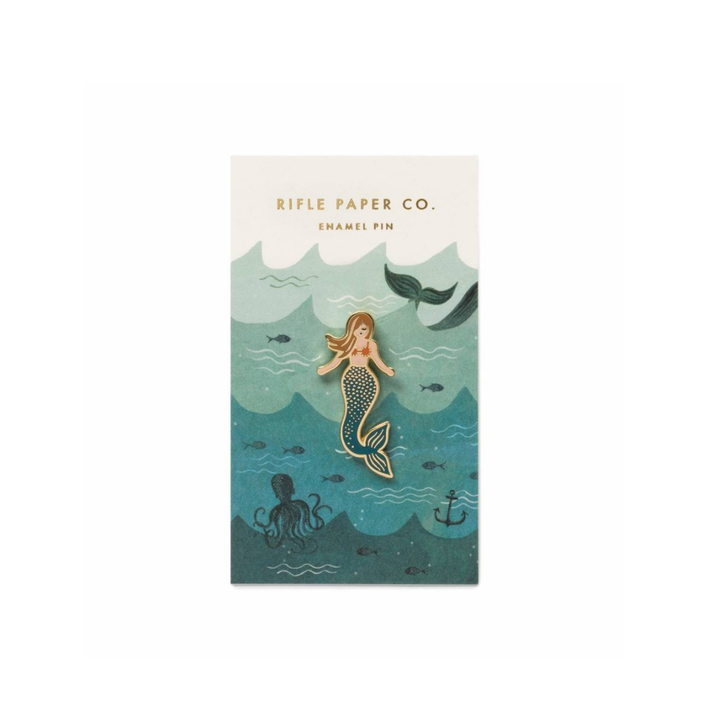 Rifle Paper Co Enamel Pin - Mermaid