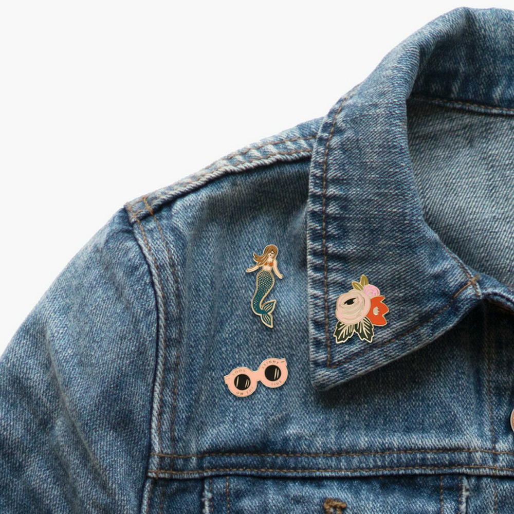 Rifle Paper Co Enamel Pin - Mermaid