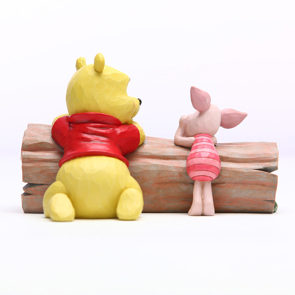 Disney Traditions Pooh and Piglet On a Log