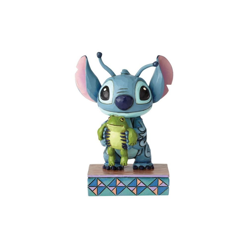Jim Shore Disney Traditions Stitch & Frog Personality Pose