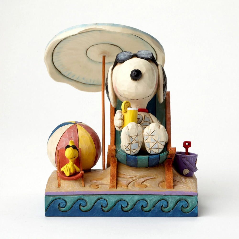 Peanuts by Jim Shore 6" Snoopy & Woodstock Beach Buddies