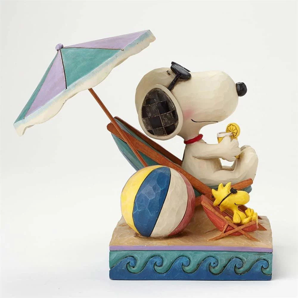 Peanuts by Jim Shore 6" Snoopy & Woodstock Beach Buddies