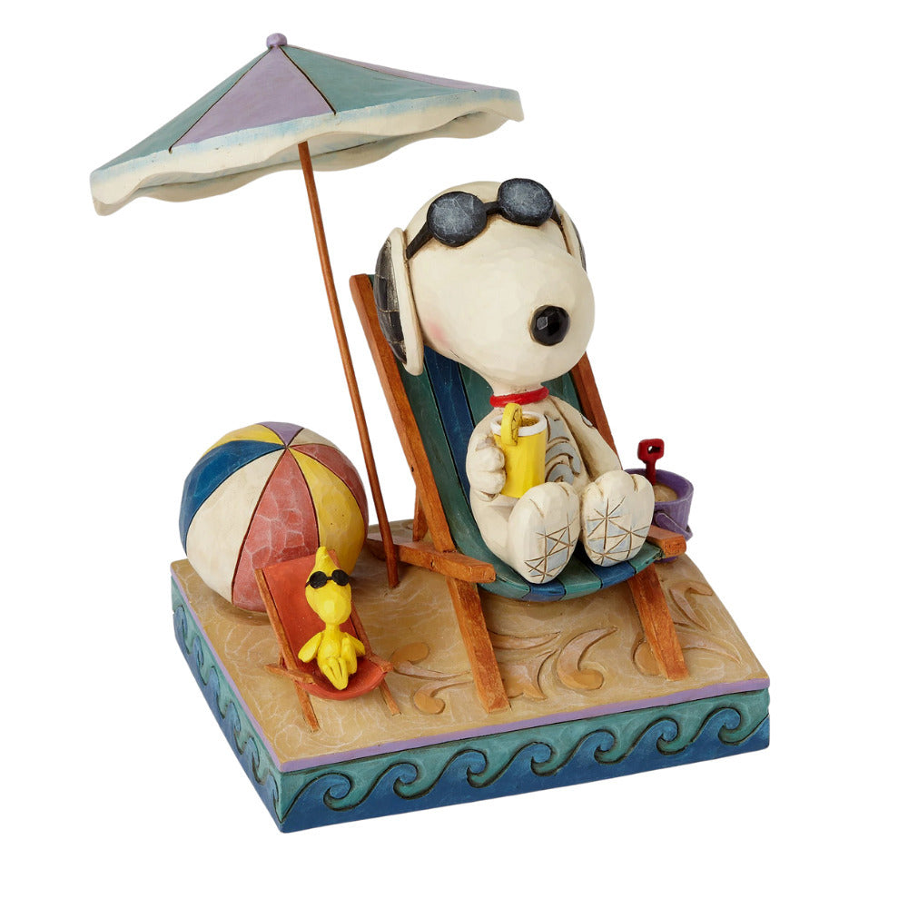 Peanuts by Jim Shore 6" Snoopy & Woodstock Beach Buddies