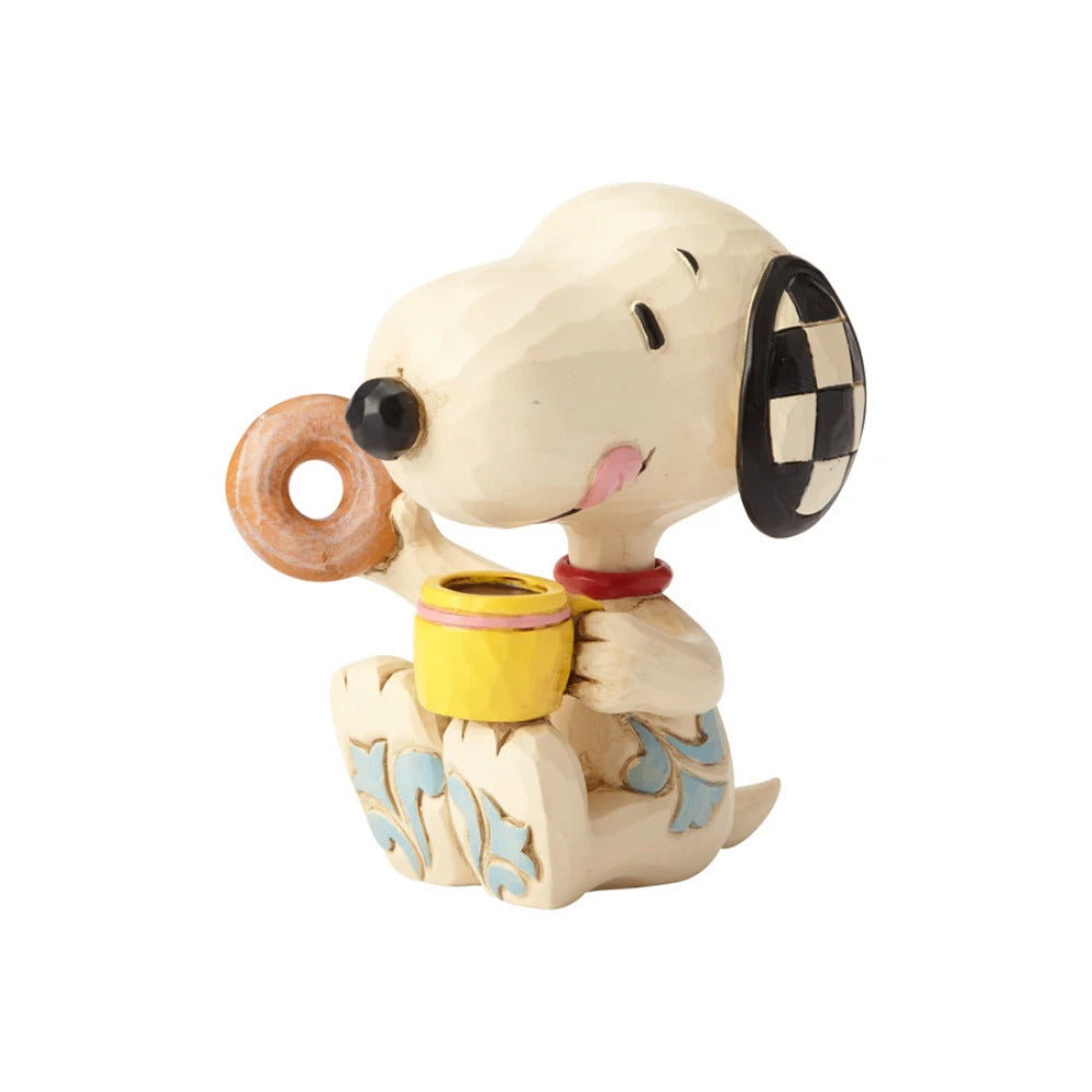 Peanuts by Jim Shore 3" Mini Snoopy with Donut & Coffee