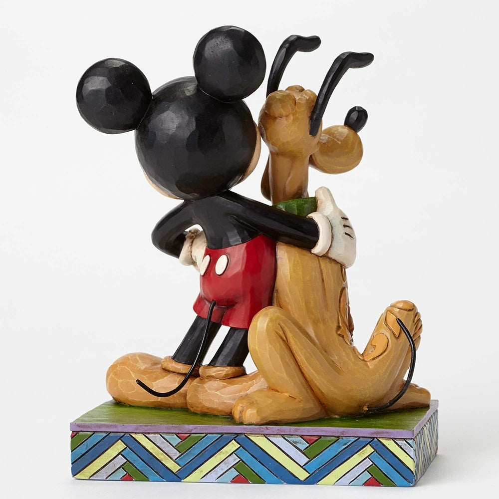 Disney Traditions 6" Mickey & Pluto Best Pals