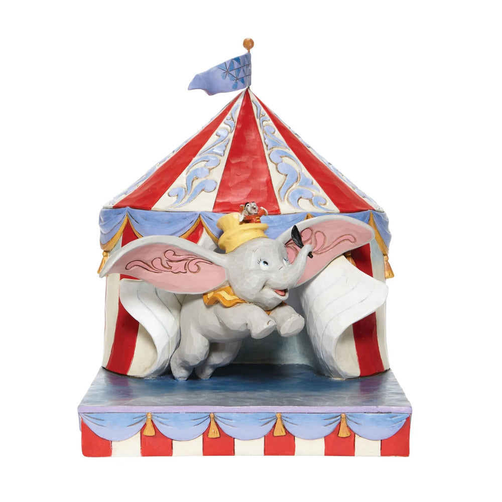 Disney Traditions Dumbo Flying Out of Tent Scene