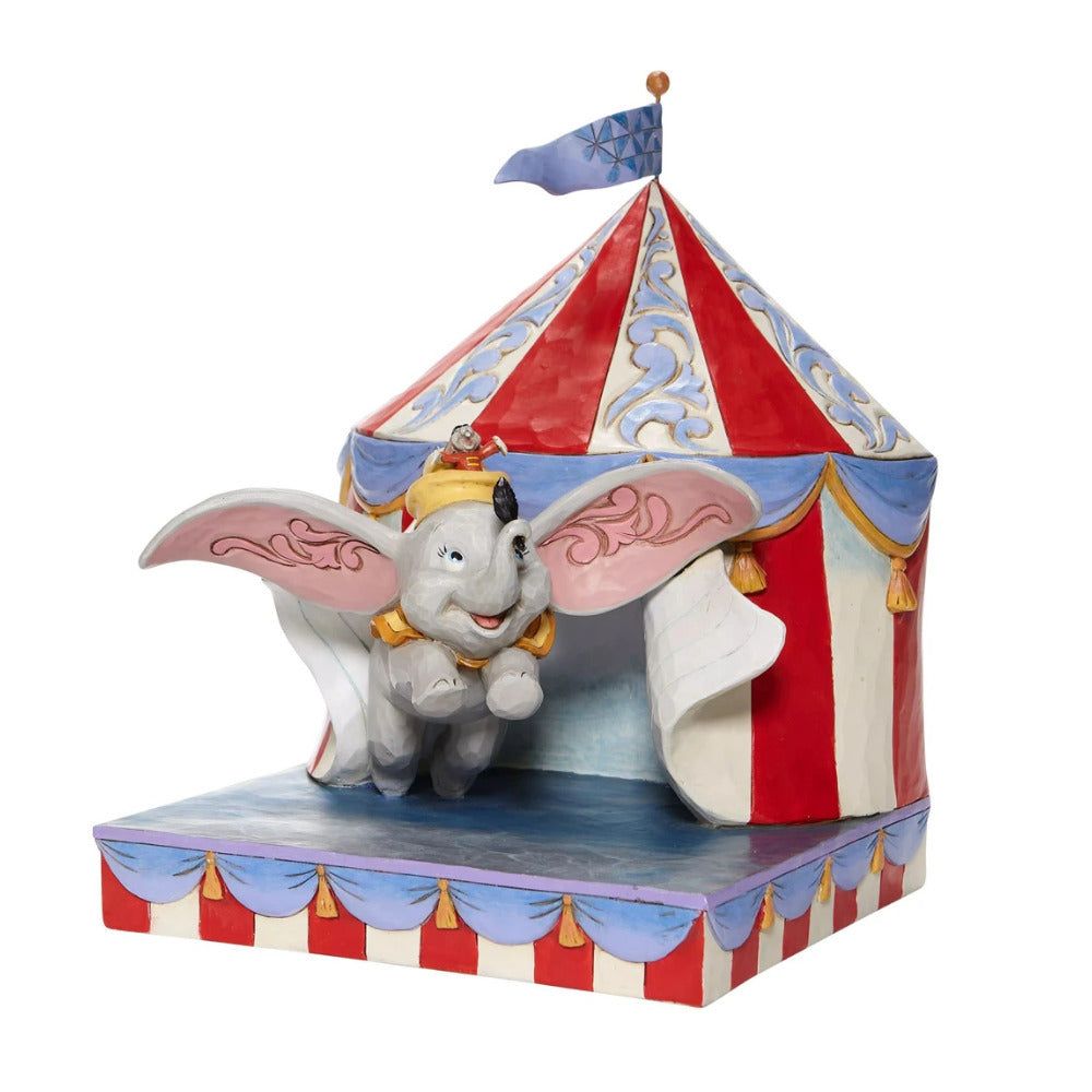 Disney Traditions Dumbo Flying Out of Tent Scene