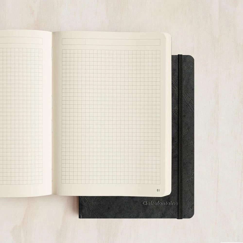Clairefontaine Thread-bound Notebook Grid A4 Black