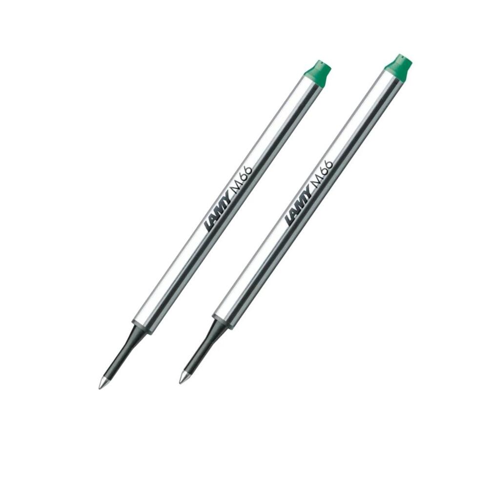 LAMY M66 Rollerball Pen Refill - Medium Green (Set of 2)
