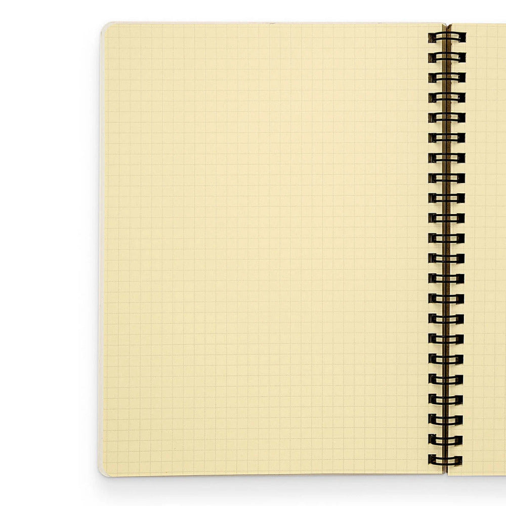 Delfonics Rollbahn Spiral Bound Notebook Medium Grid Red