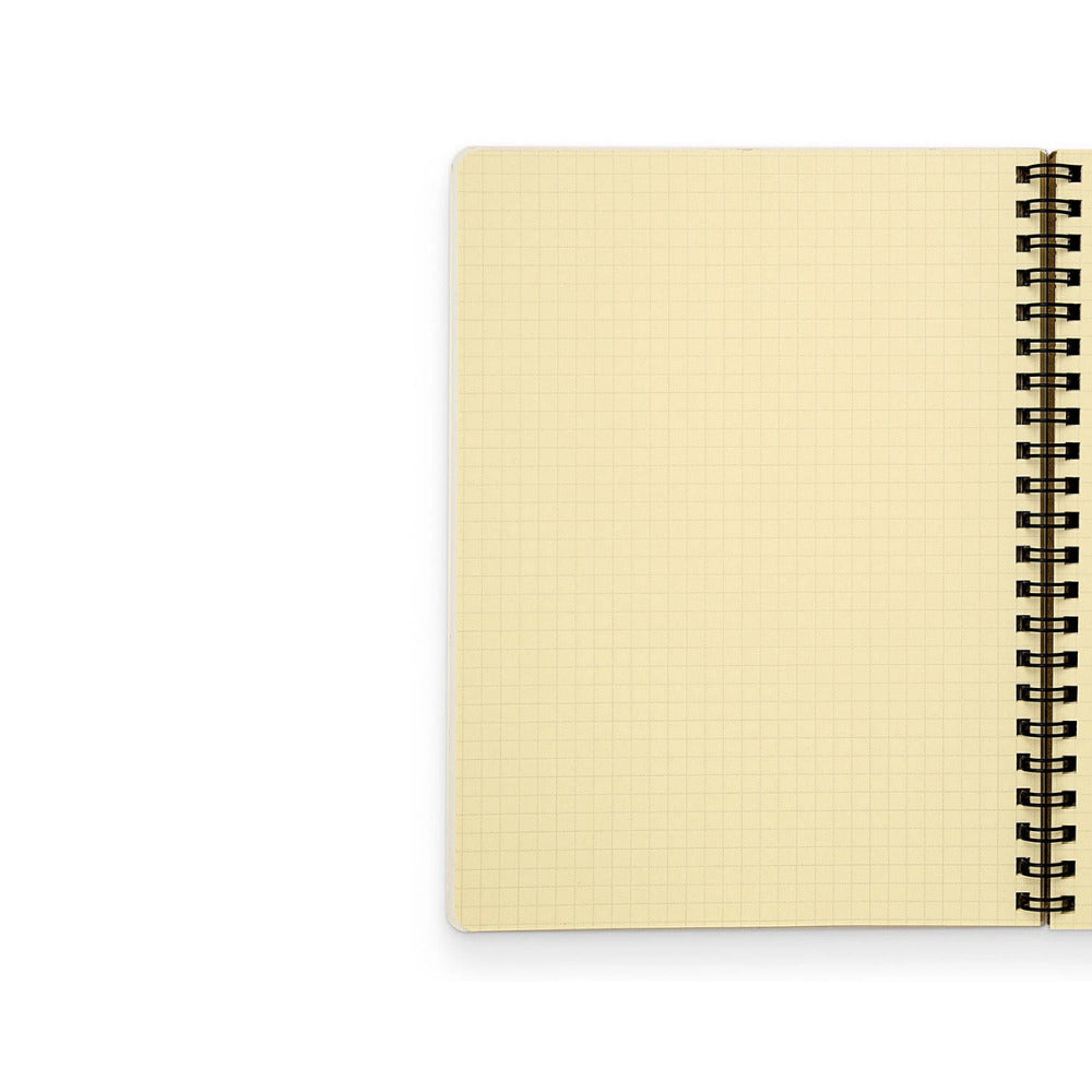Delfonics ANTOLPO Rollbahn Spiral Bound Notebook Grid Large - Light Pink
