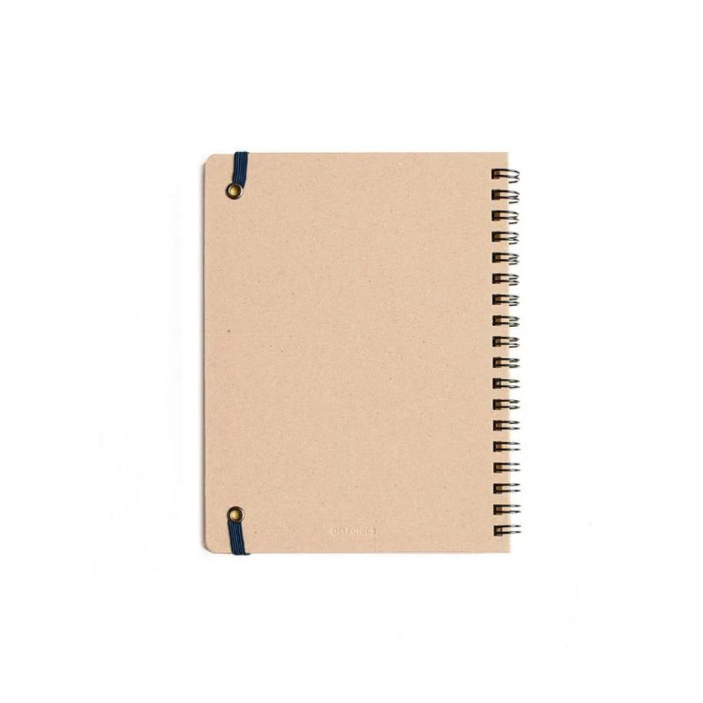 Delfonics ANTOLPO Rollbahn Spiral Bound Notebook Grid Large - Light Yellow