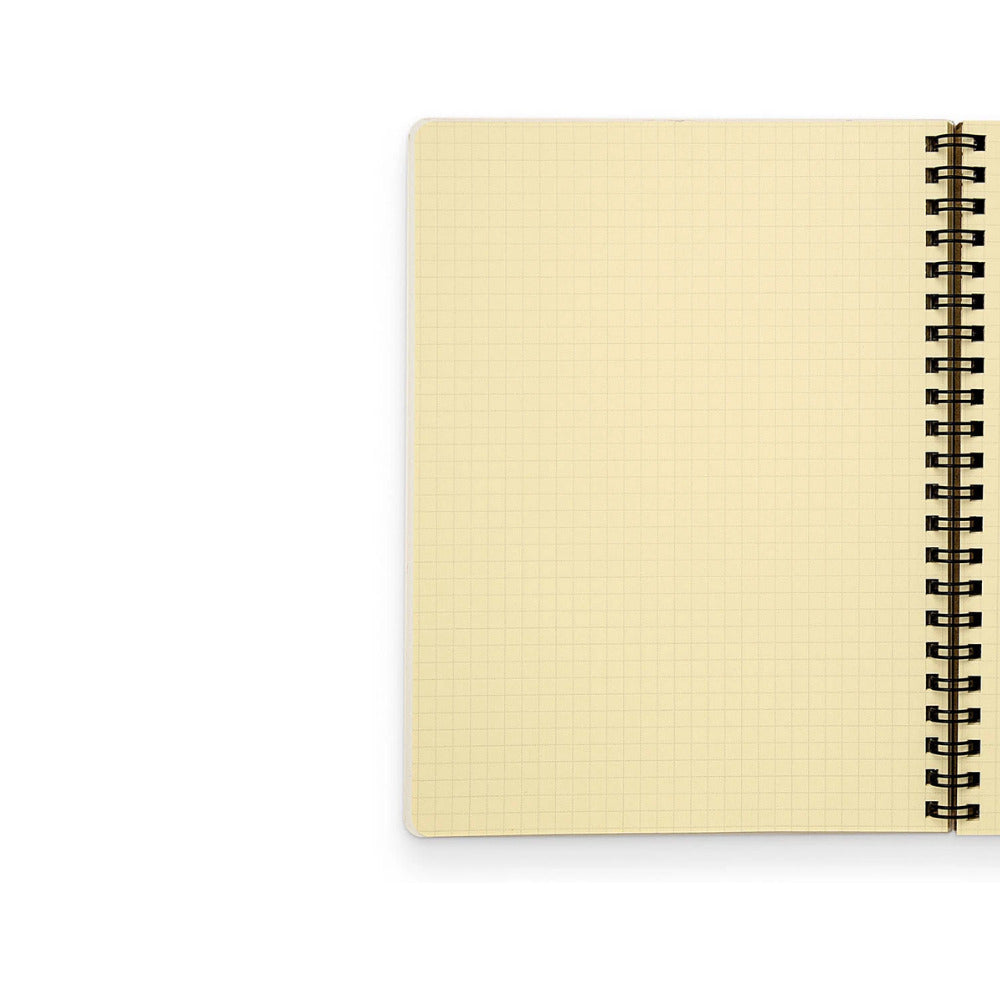 Delfonics Rollbahn Spiral Bound Notebook Grid Large - Dots Dark Blue