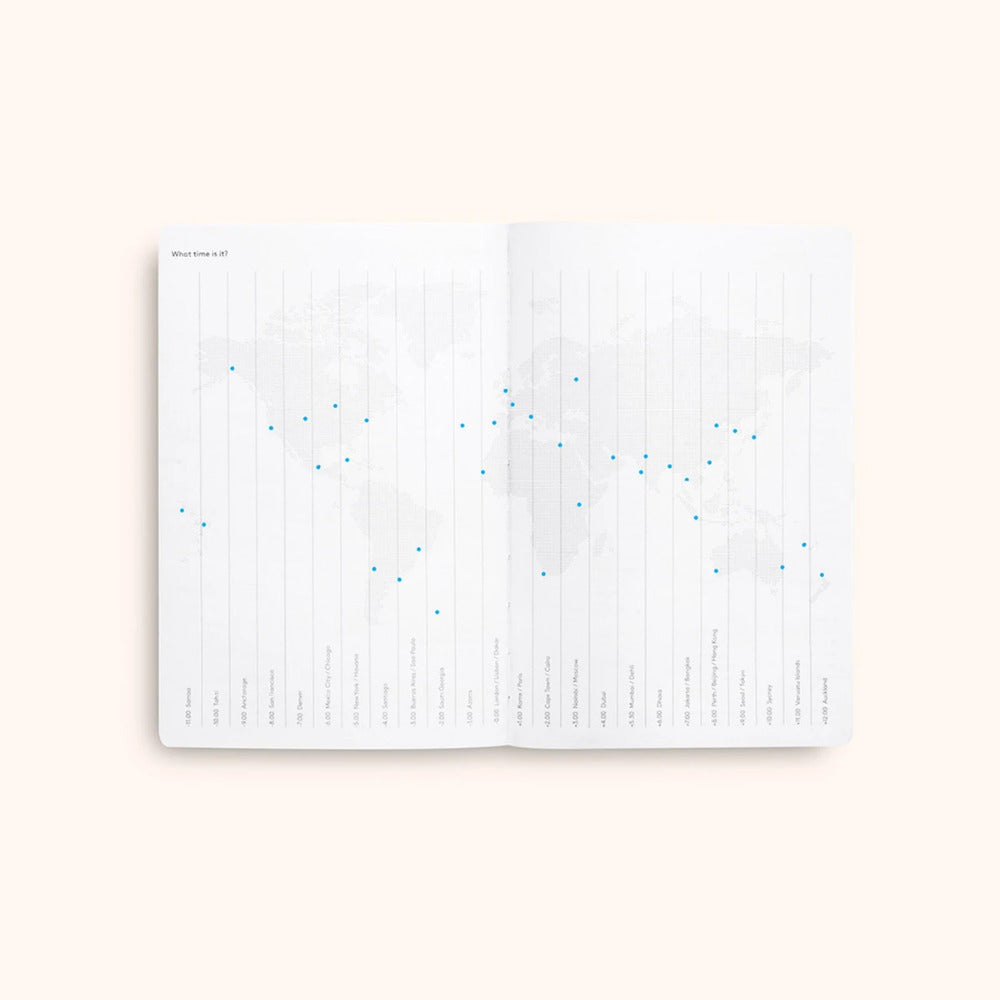 Octaevo A Year of Sun Undated Agenda Weekly A5 Blue