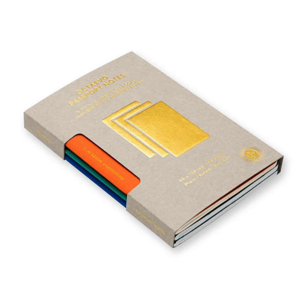 Octaevo Passport Philosophy Notes Notebook (Set of 3)