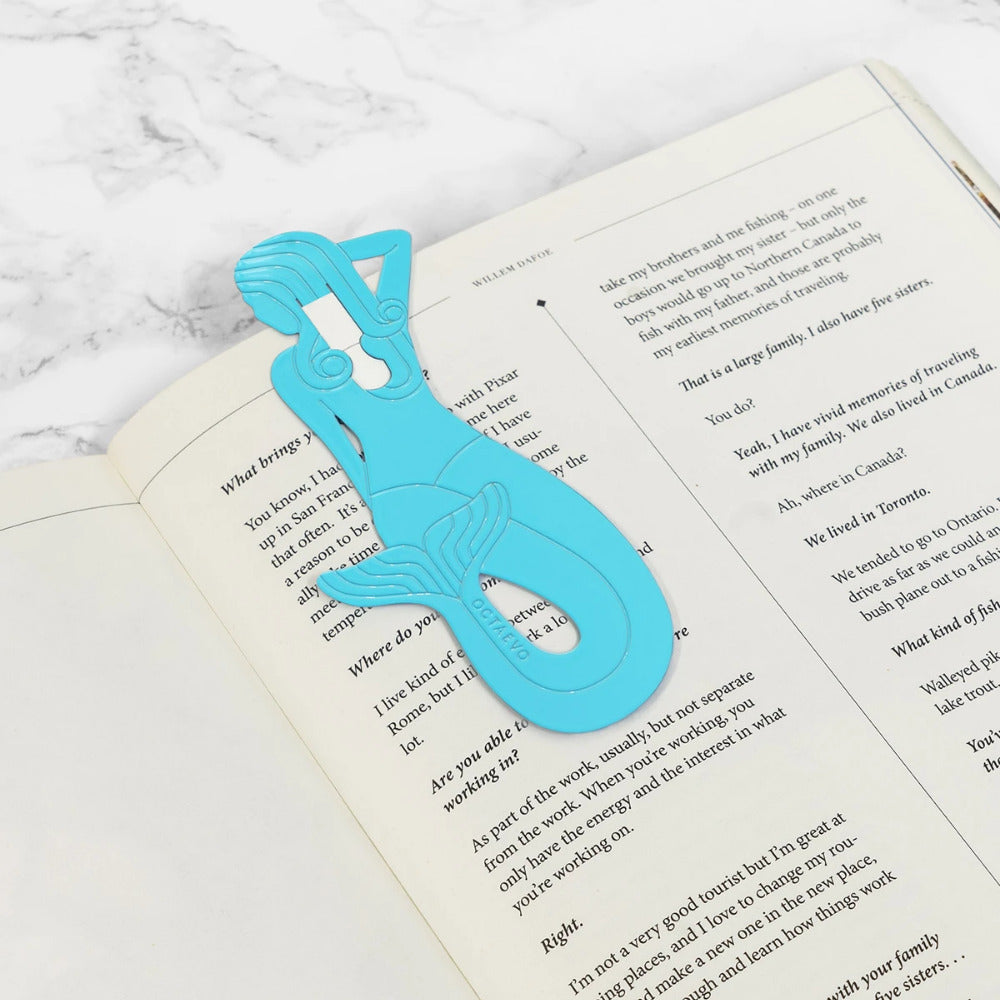 Octaevo Metal Bookmark Sirena Light Blue
