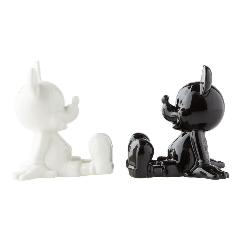Disney Salt & Pepper Shaker Set - Black & White Mickey
