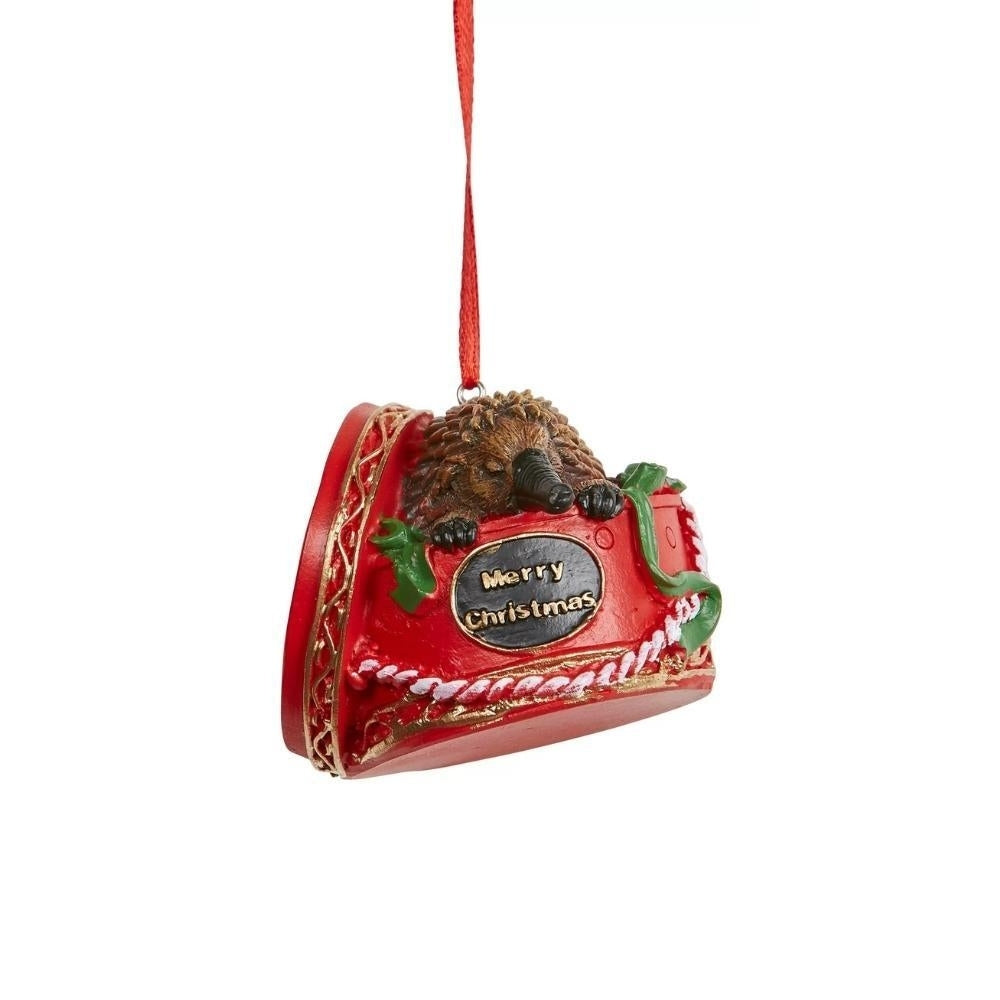 Christmas Australiana Echidna in Red Giftbox (Set of 2)
