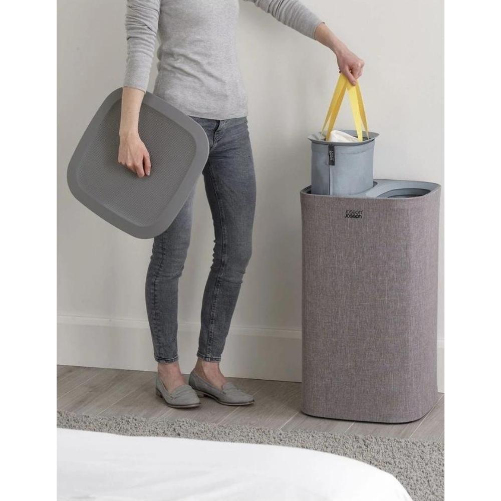 Joseph Joseph Tota 60-litre Laundry Separation Basket - Grey