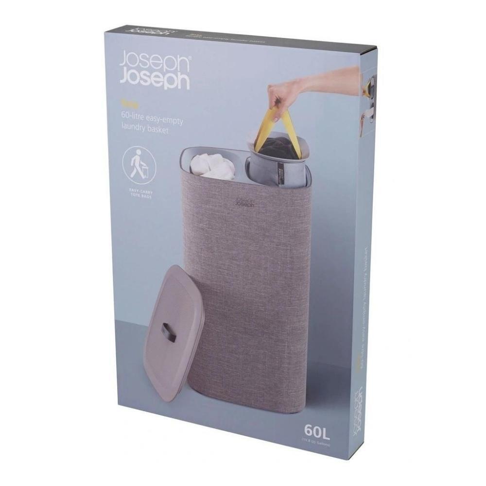 Joseph Joseph Tota 60-litre Laundry Separation Basket - Grey